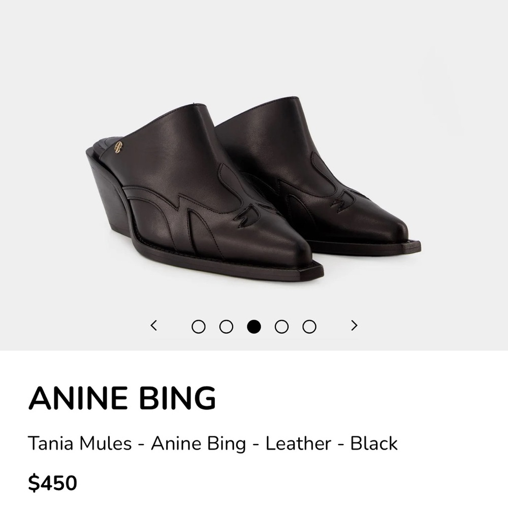 Anine Bing heeled Tania mules 41